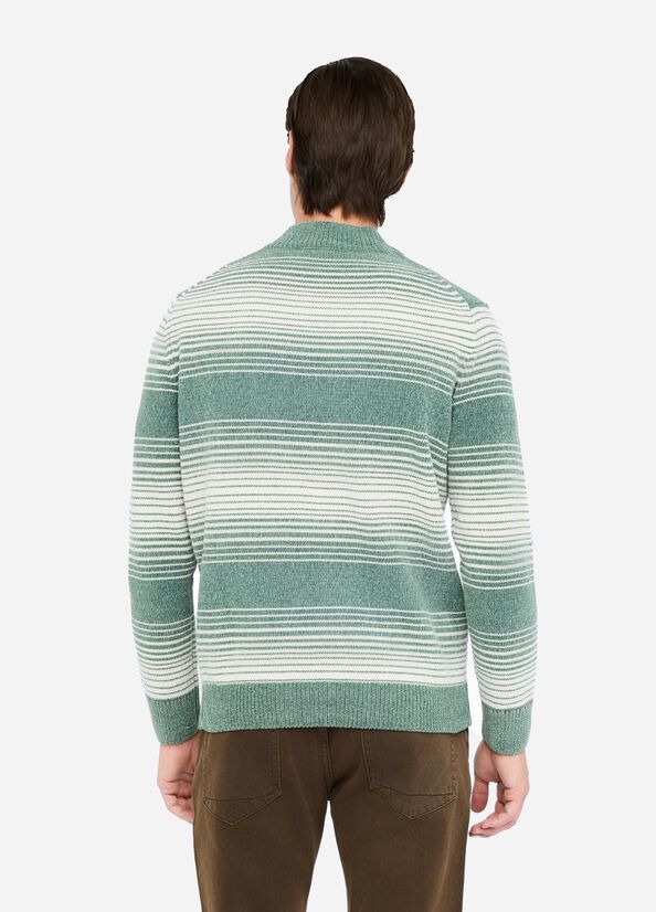 Maglia in ciniglia a righe