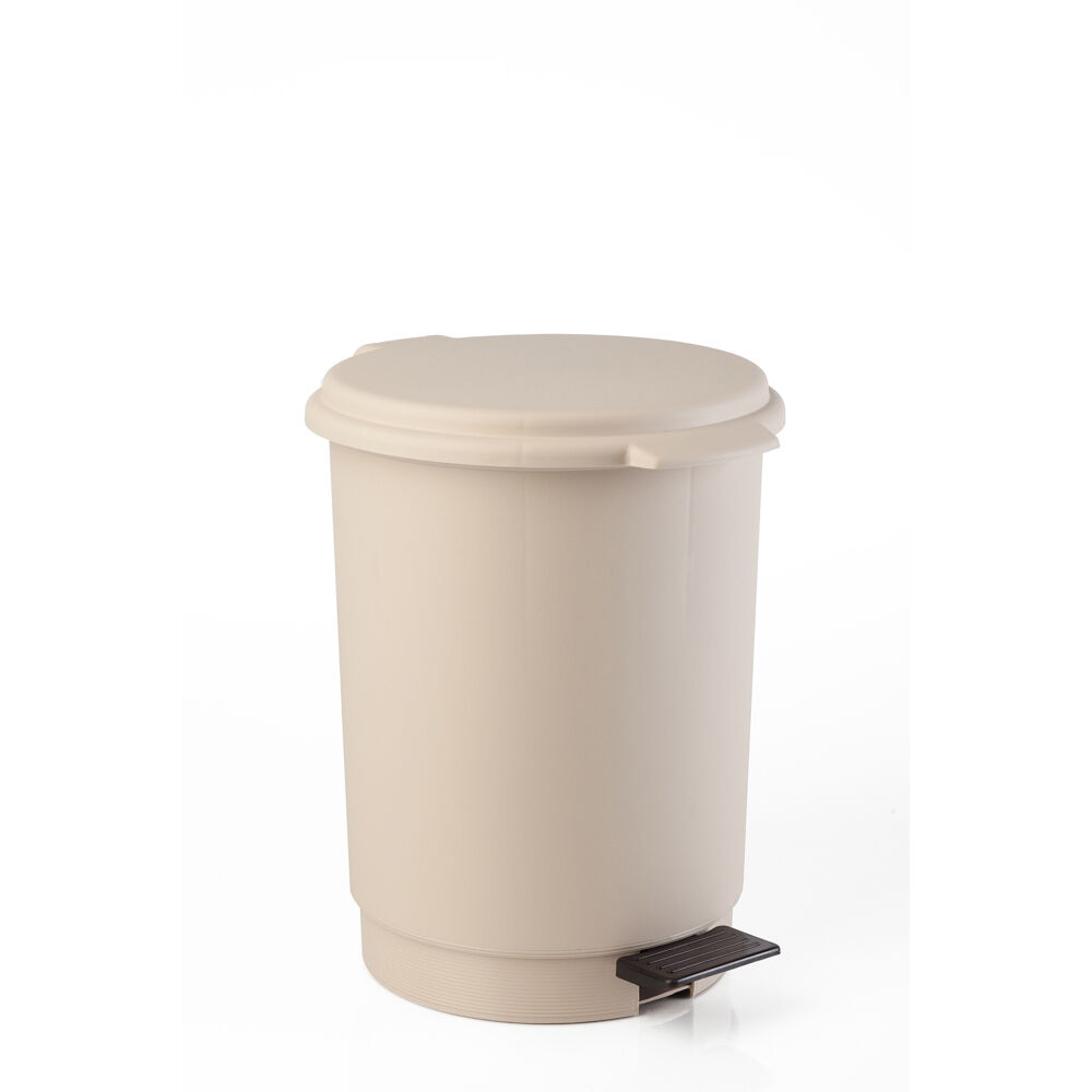 Balde wc bege com pedal 6l