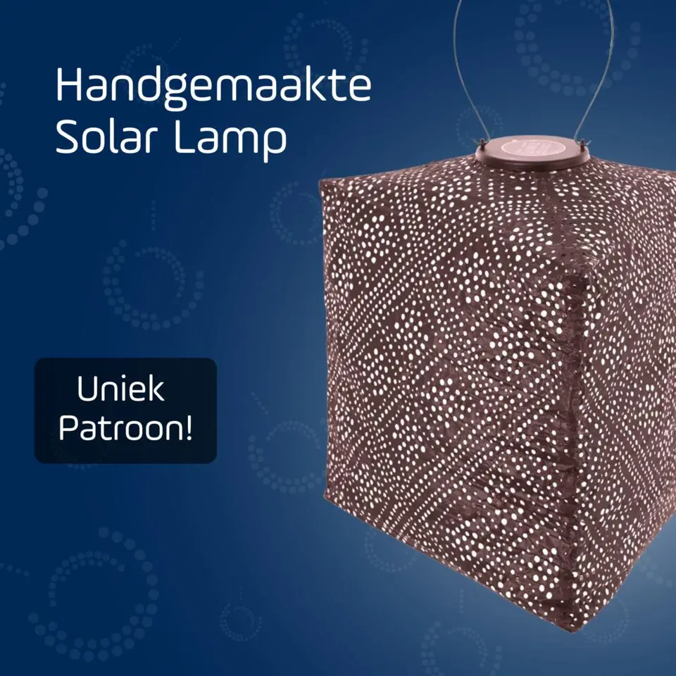 LUMIZ Solar Lampion Topaze Triangle - 28 cm - Plum