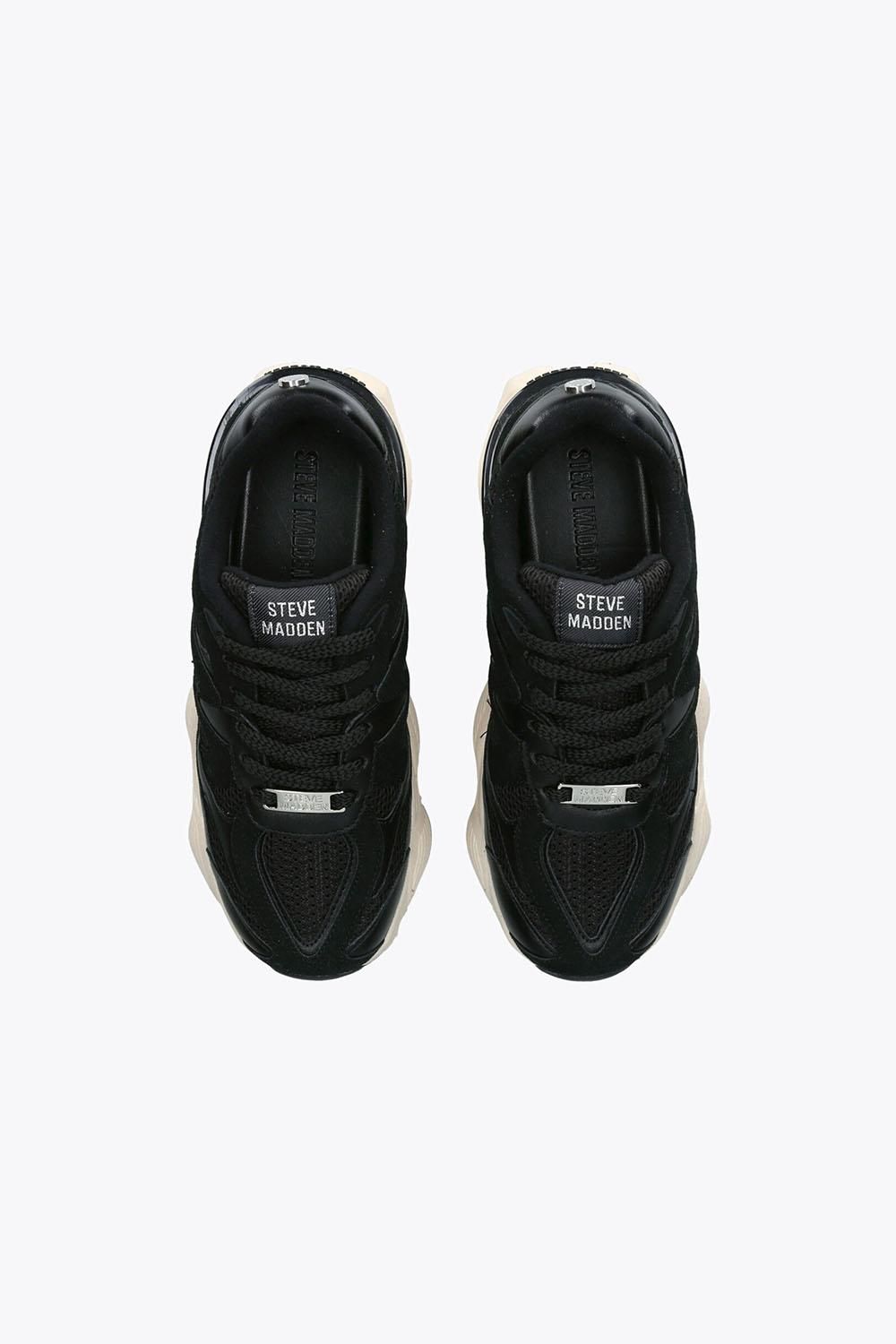 STEVE MADDEN Speeder Black' Fabric Trainers
