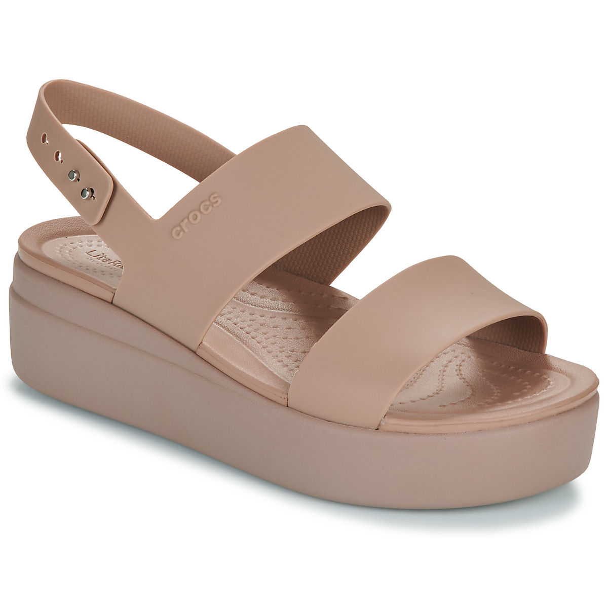 Crocs - Brooklyn Low Wedge - Beige
