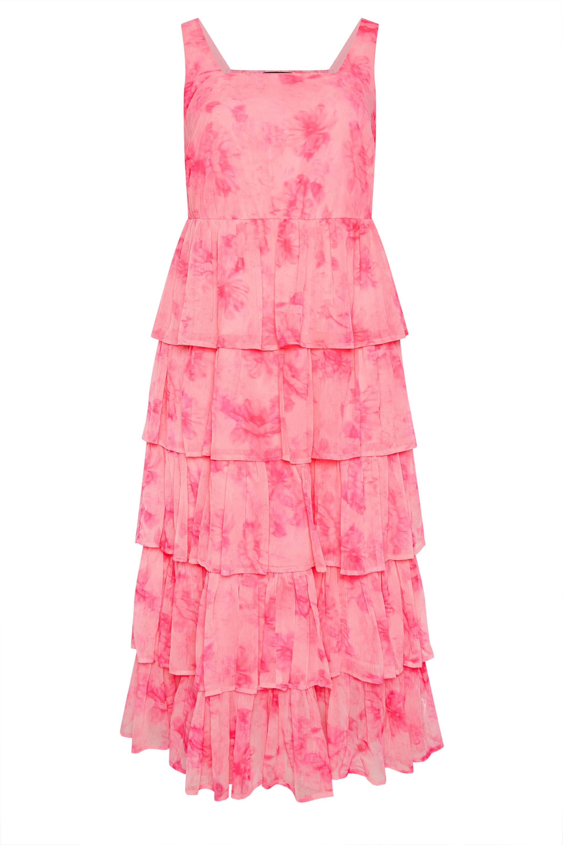 Yours Floral Ruffle Maxi Dress