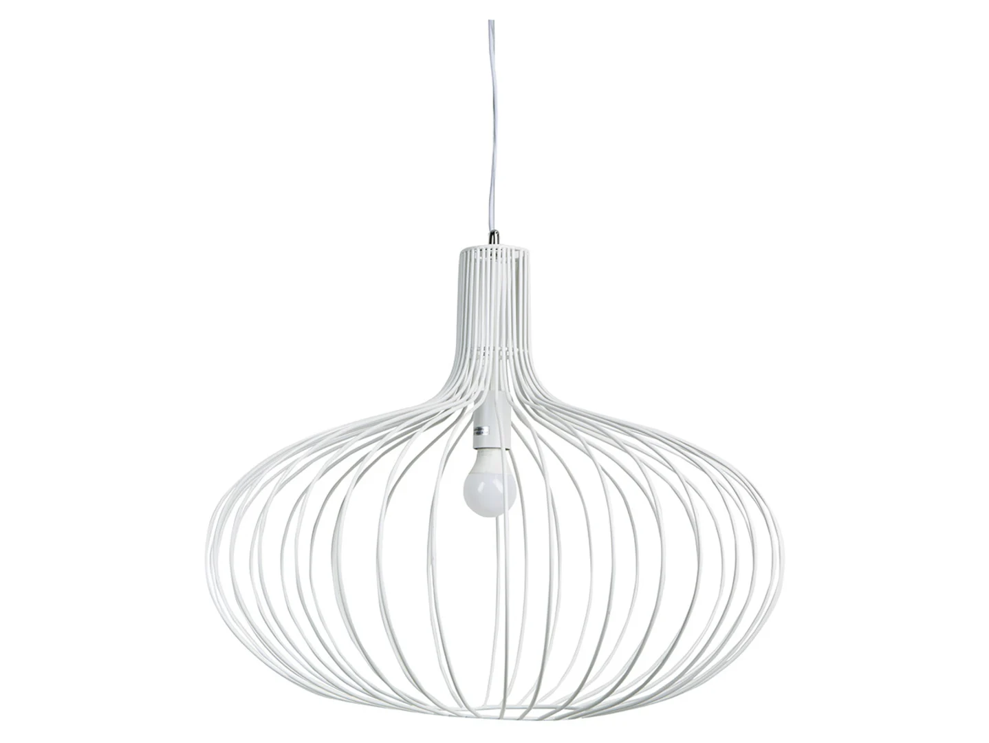 Lampa wisząca Coco Large metalowa biała