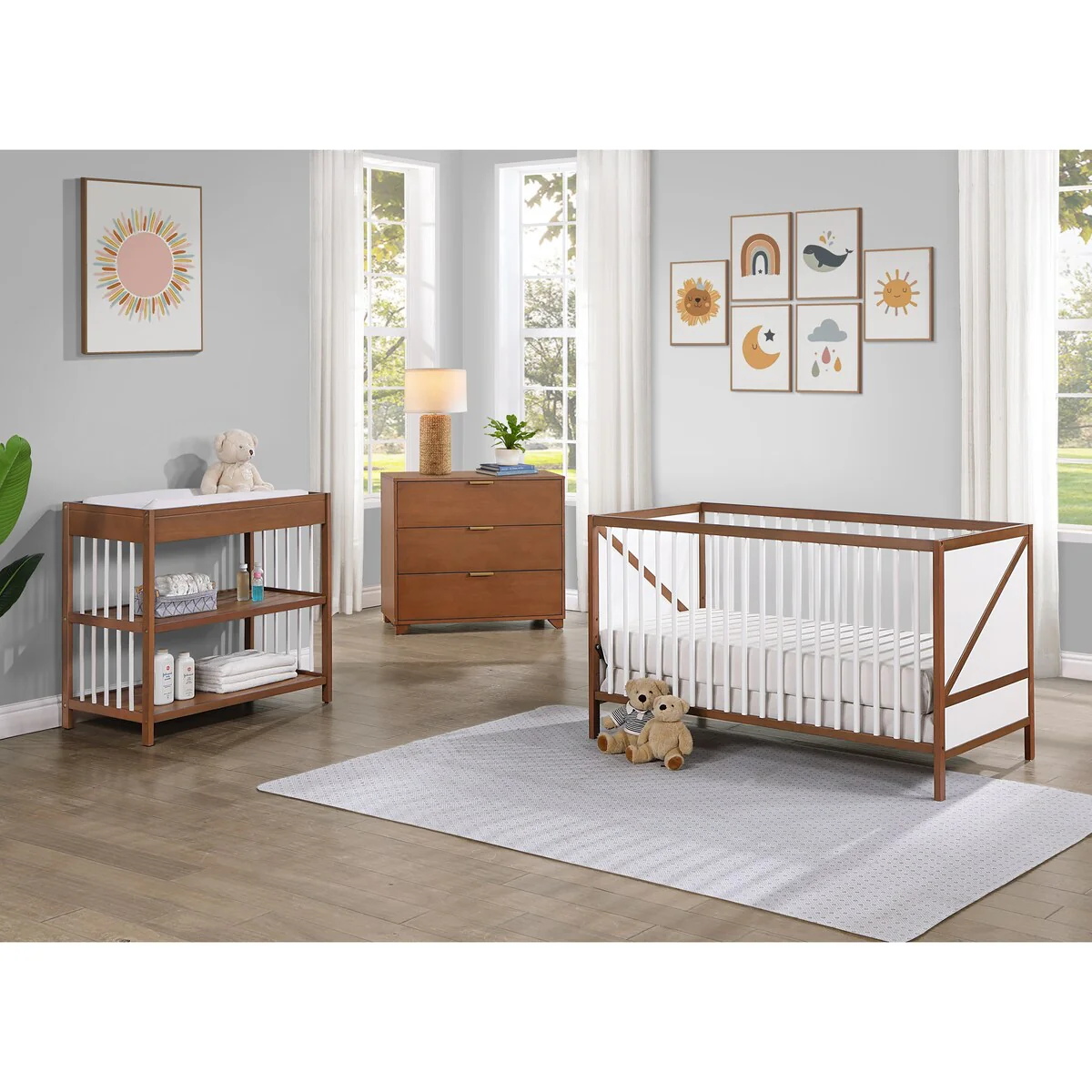 Suite Bebe Pixie Zen 3-in-1 Convertible Crib