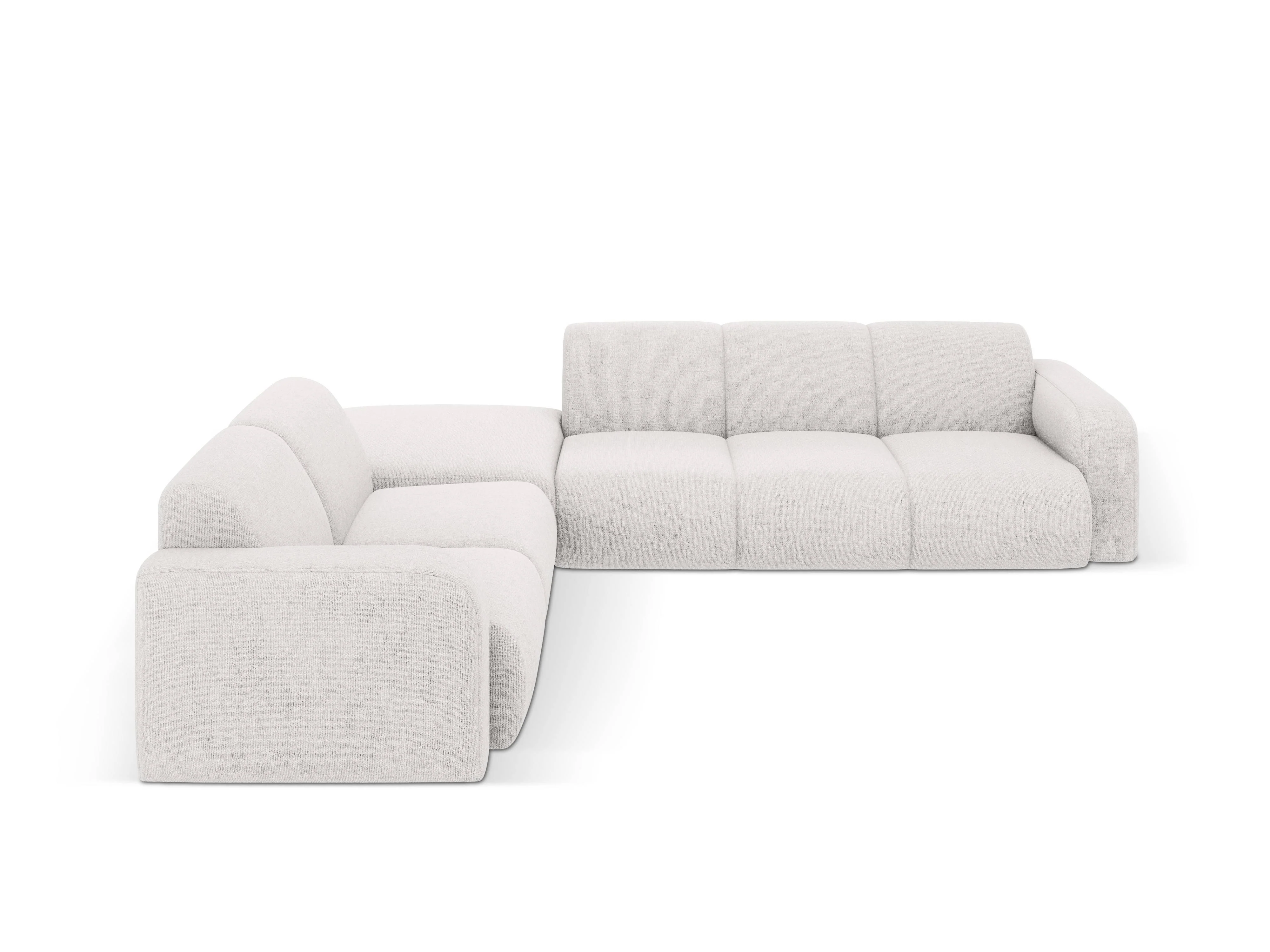 Hoekbank Lola links chenille met hocker