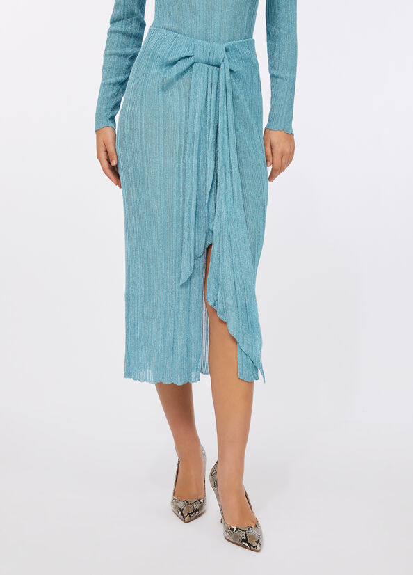 Gonna in maglia lurex&reg;