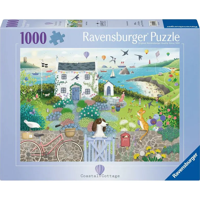 Puzzle 1000er-Set Coastal Cottage
