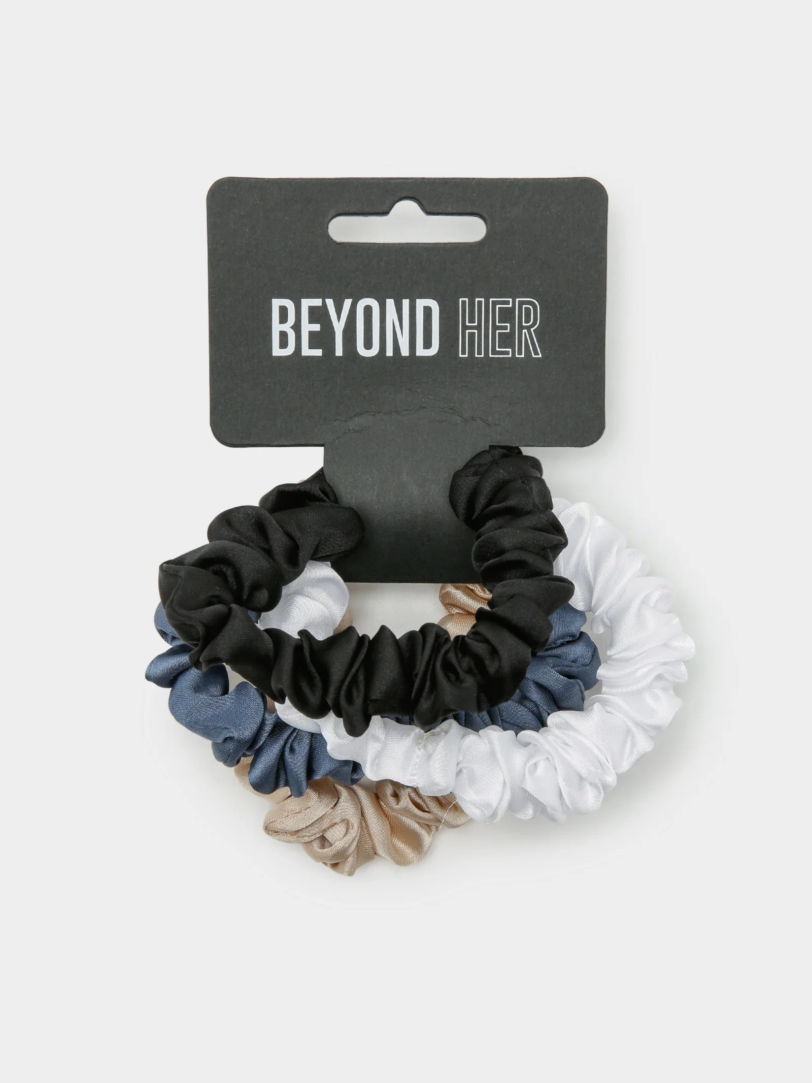 Four Small Sleek Scrunchies