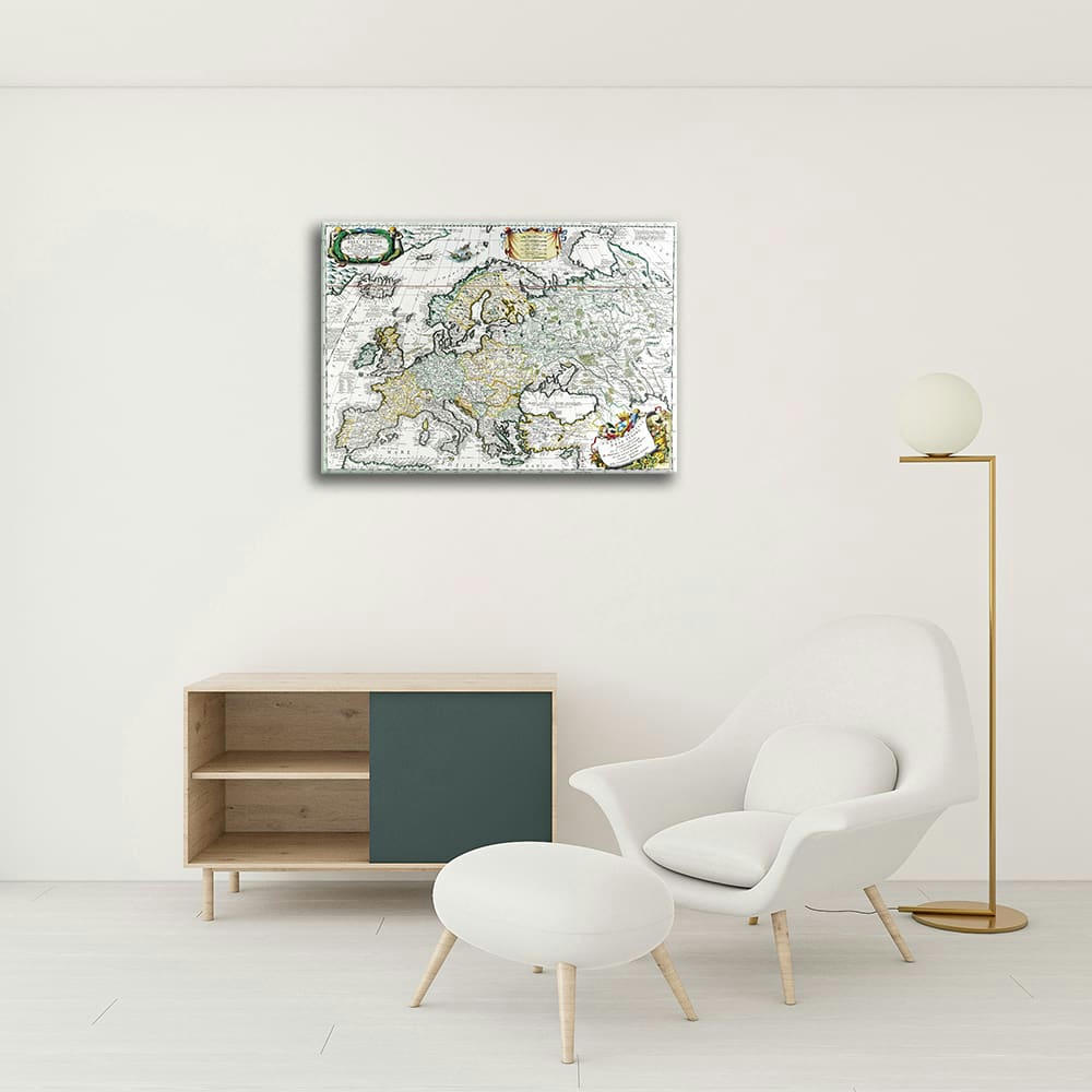 - Tableau - Cartographie - Ancienne Carte No. 16 40x50cm