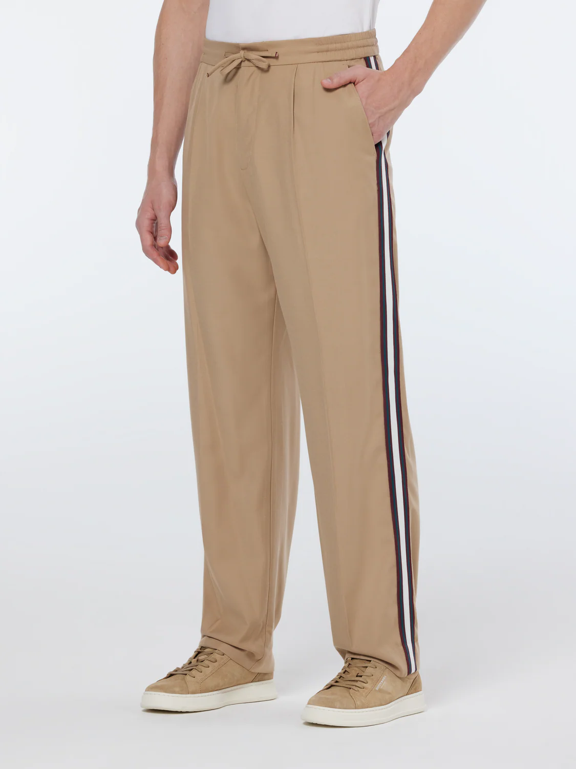 Tape-Trimmed Tailored Straight Fit Jogger