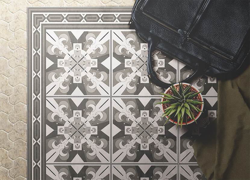 Modny winylowy dywan Geometryczne romby 60 x 90 cm