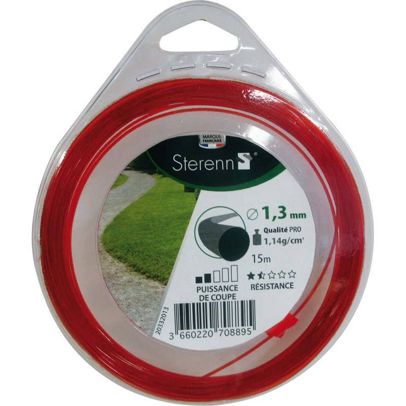 Fil rond pour coupe-bordure Ø 1,6 mm 15 m