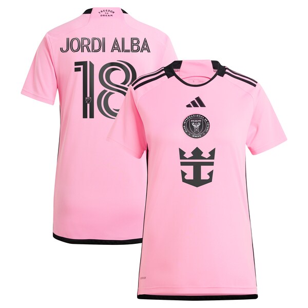 Jordi Alba Ramos Inter Miami CF adidas Women's 2024 2getherness Replica Player Jersey - Pink
