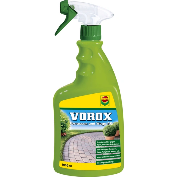 Steinreiniger VOROX Terrassen und Wege AF, 1 l, Flüssig gegen Grünbelag