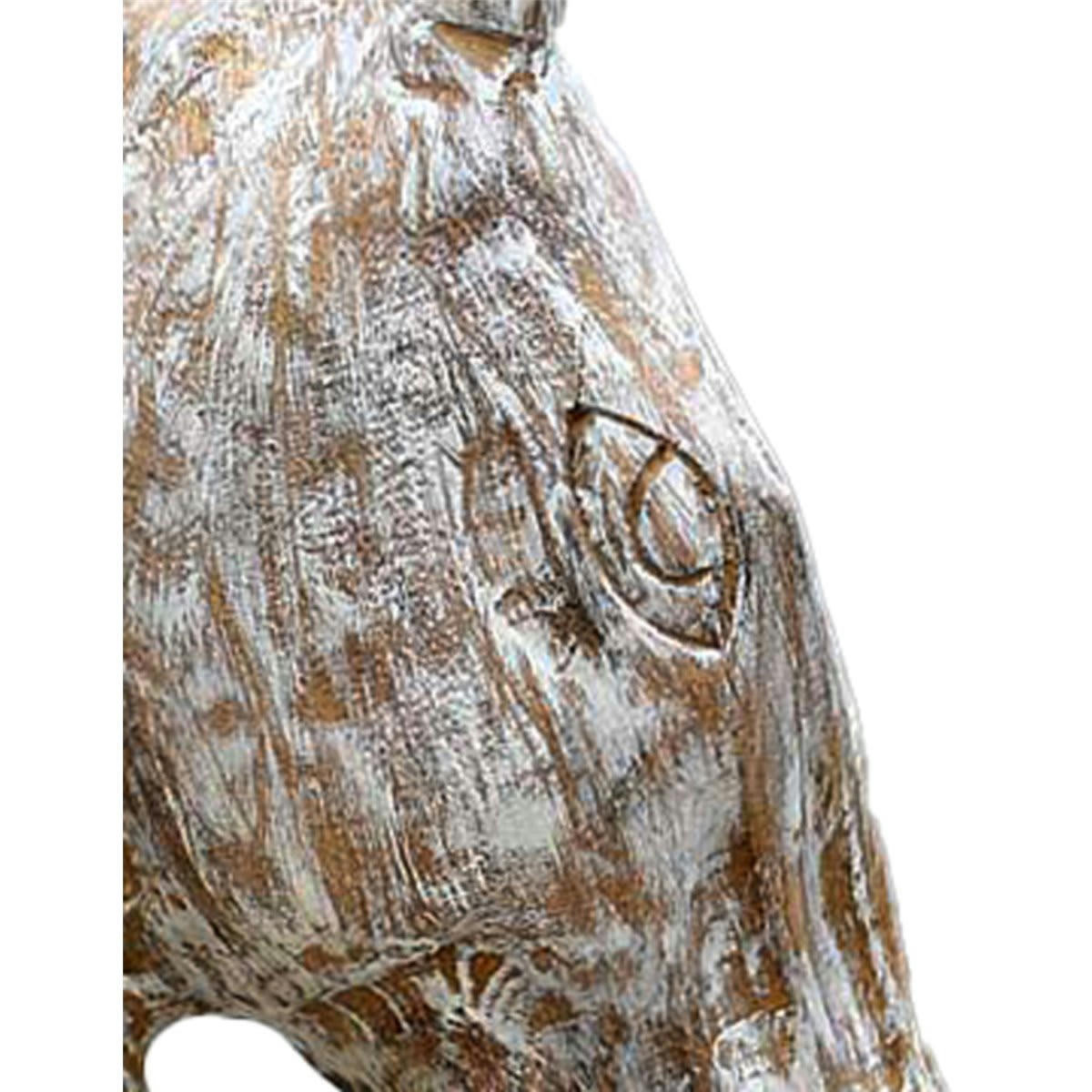 PEGASE - Statue cheval Blanc 20x10x31 cm