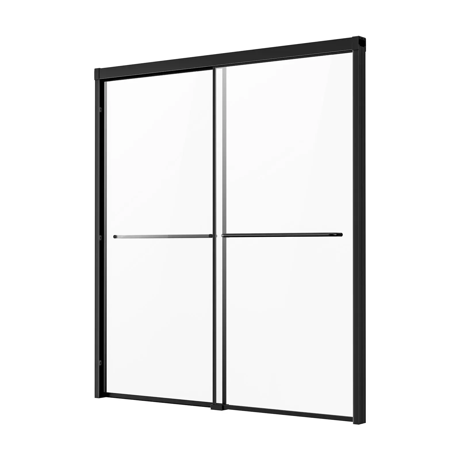 Drzwi prysznicowe 150-180 cm półbezkrawędziowe przesuwne 60 cm wannowe