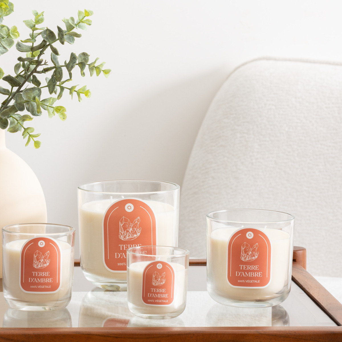 Scented candle "Floa" Amber, 210g