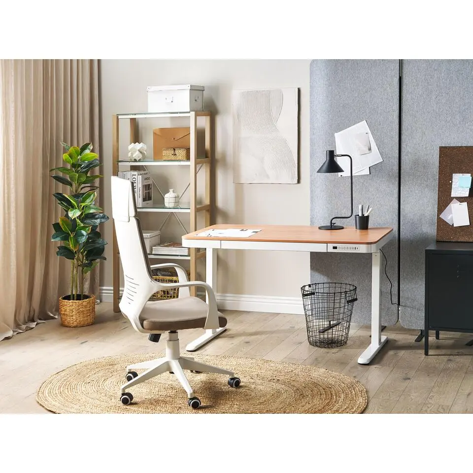 KENLY - Verstelbaar bureau - Wit - 120 cm - Vezelplaat