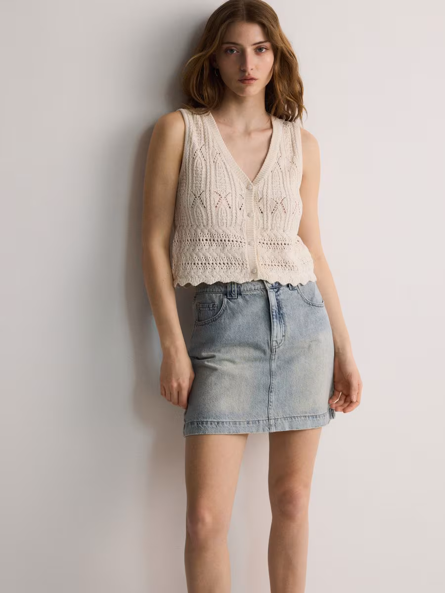 Denim Mini Skirt