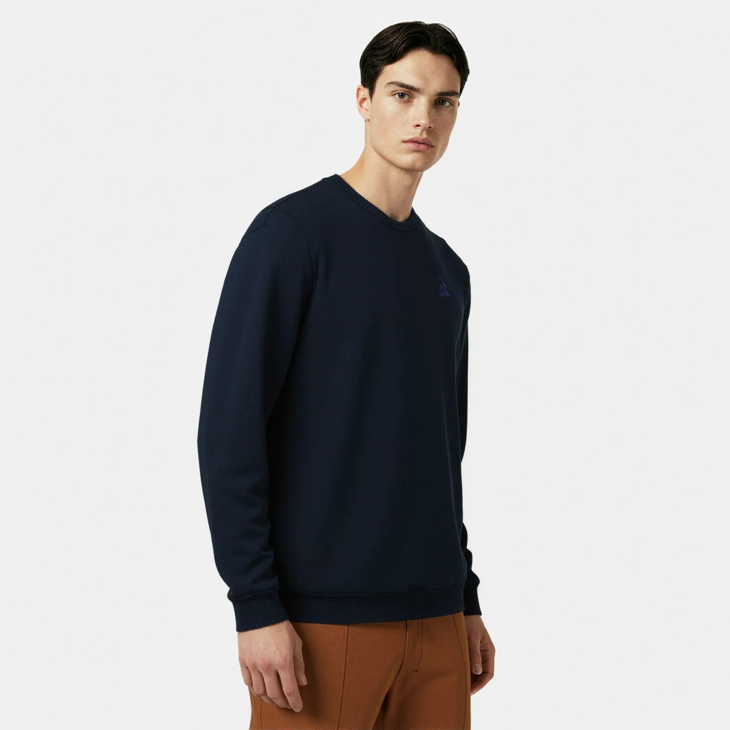 Sweat Essentiel double face avec logo brodé ton sur ton