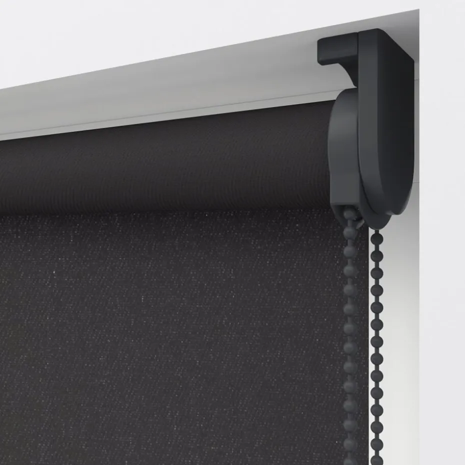 Kwantum Rolgordijnen | Fenstr Rolgordijn Senna  Lichtdoorlatend Antraciet