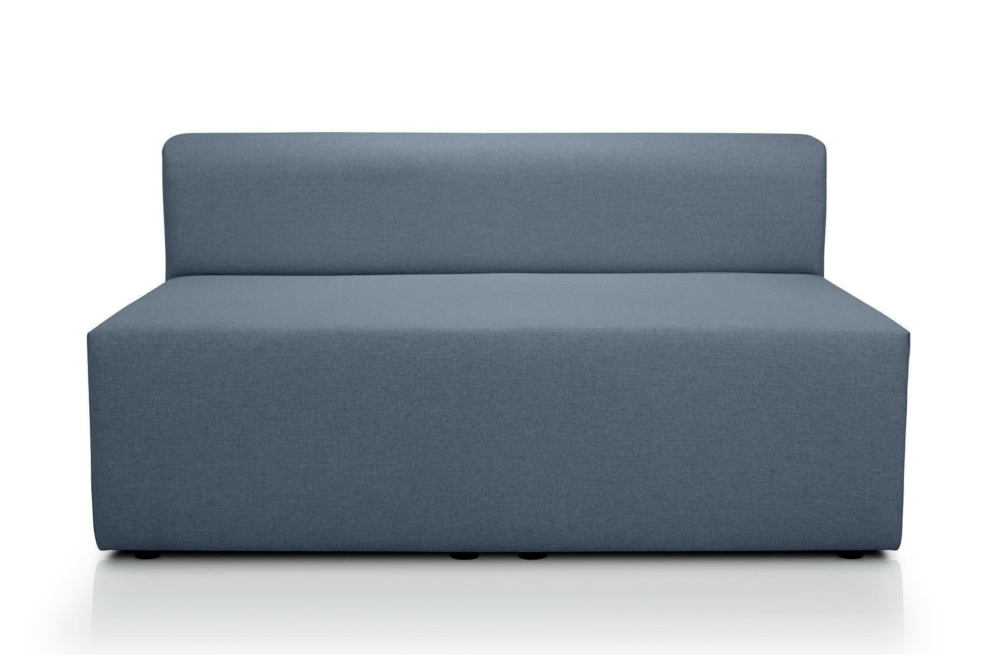 CENTAURI - Chauffeuse 2 places  en tissu bleu