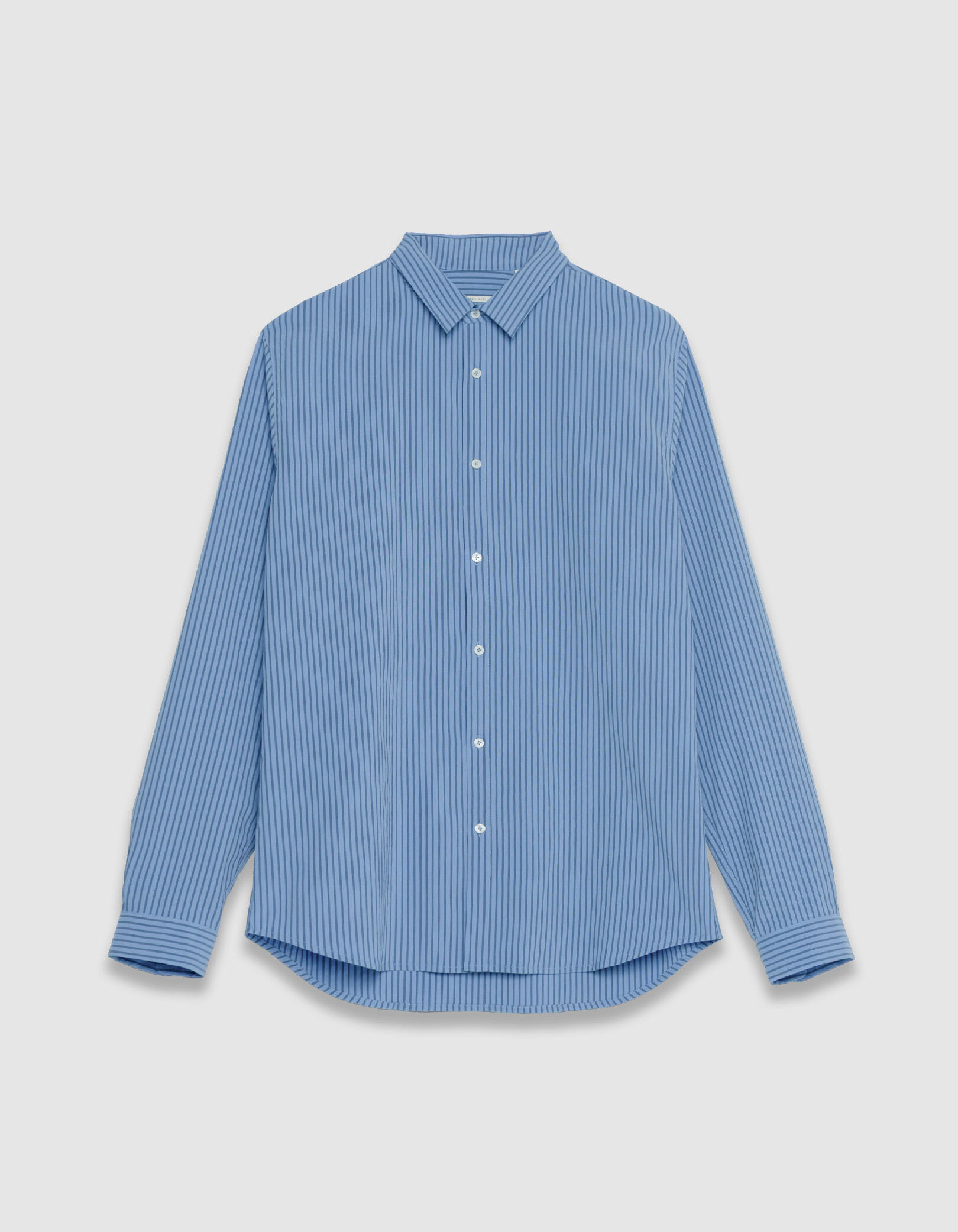 Chemise slim bleue rayée EASY CARE Homme
