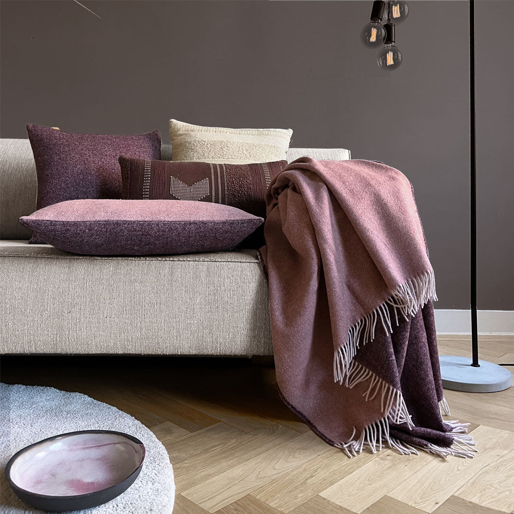 Malagoon Recycled Wool Sierkussen 35 x 60 cm - Rozenhout