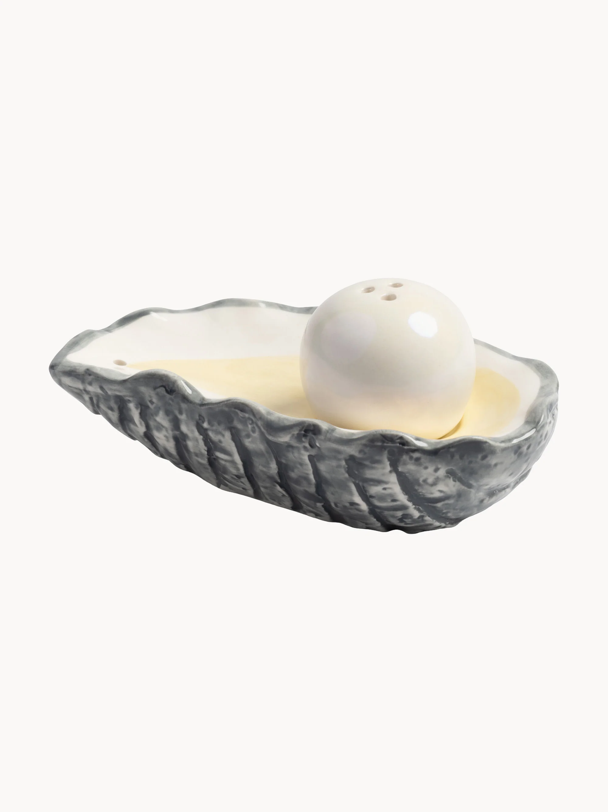 Handgefertigter Salzstreuer Oyster