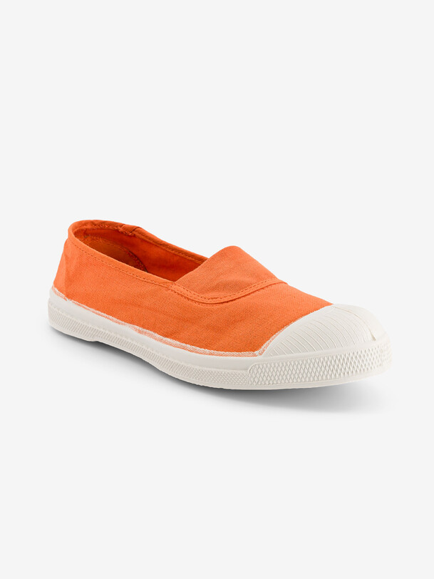 Tennis elastique femme abricot