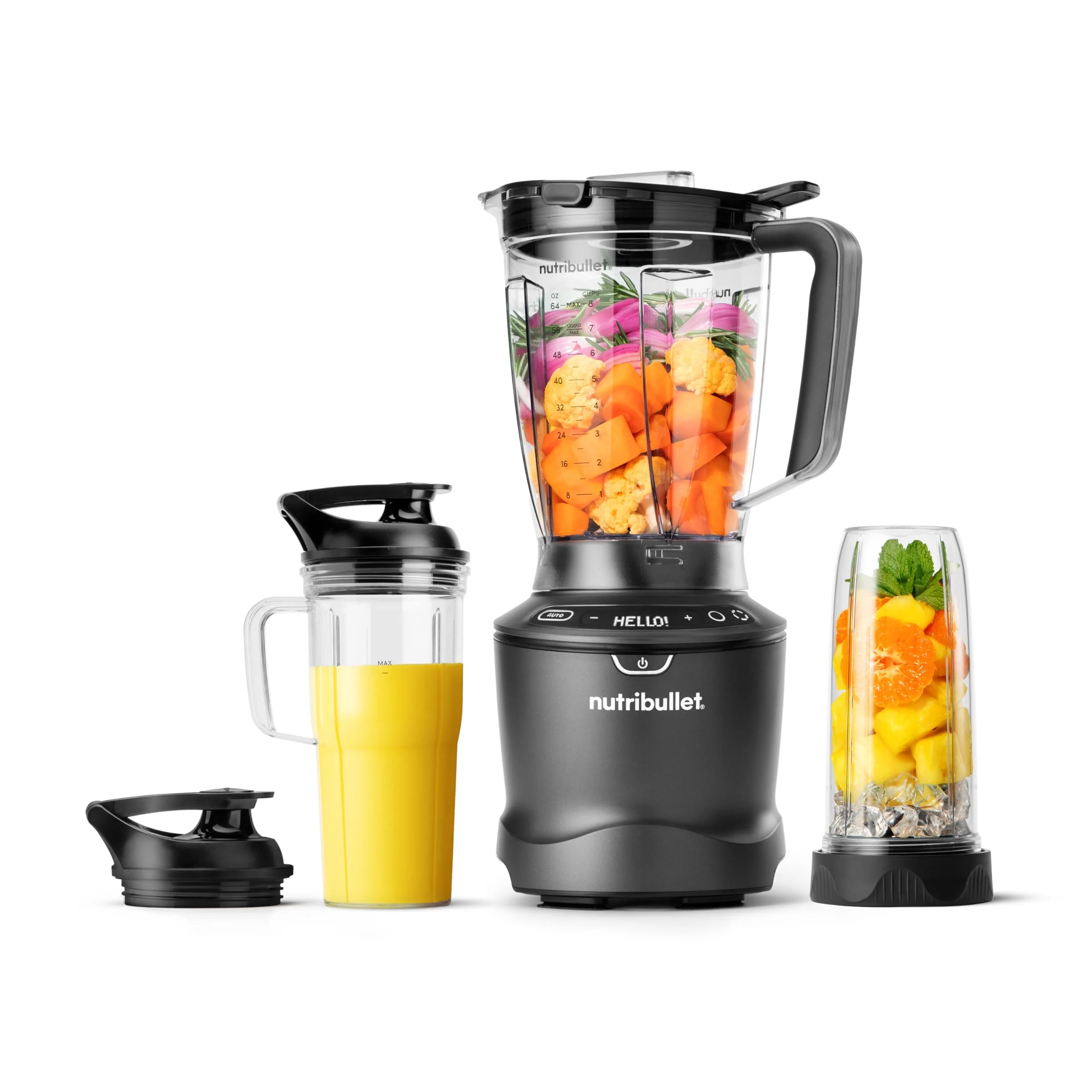 nutribullet SmartSense Blender Combo, 1400 Watt Gunmetal(Gunmetal Gray)