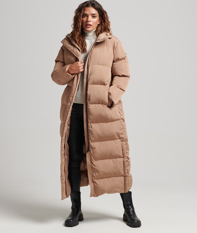 Hooded Maxi Puffer Coat