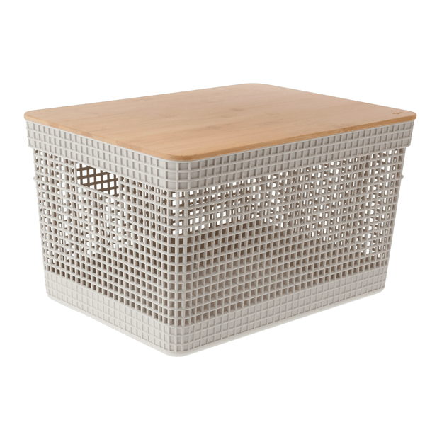 CAIXA 22 CM X 39 CM X 29 CM GRID BAMBU