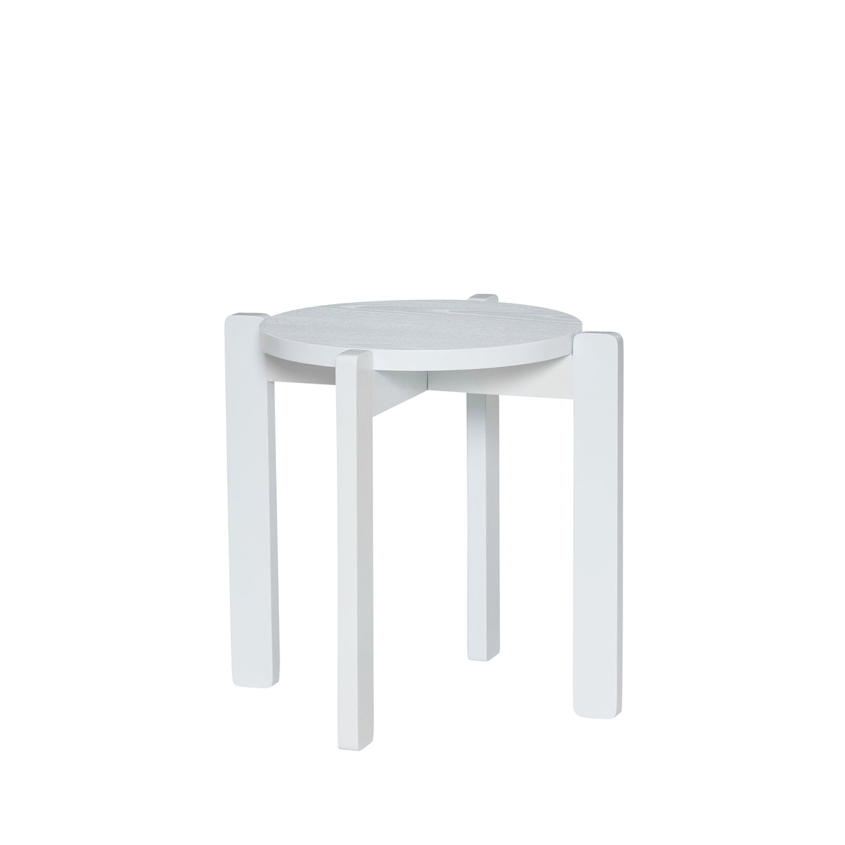 Hübsch kruk Always - mdf/eikenfineer/eikenhout - ø45xh42cm