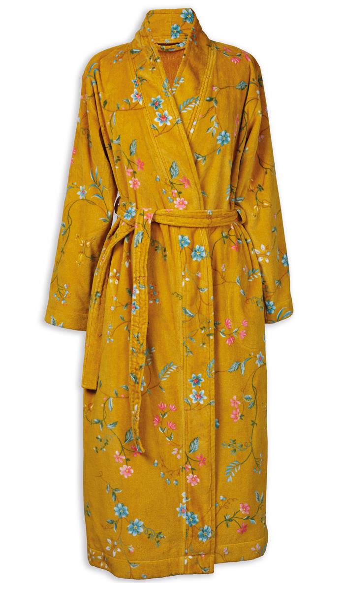 Pip Studio badjas Les Fleurs - XL - geel
