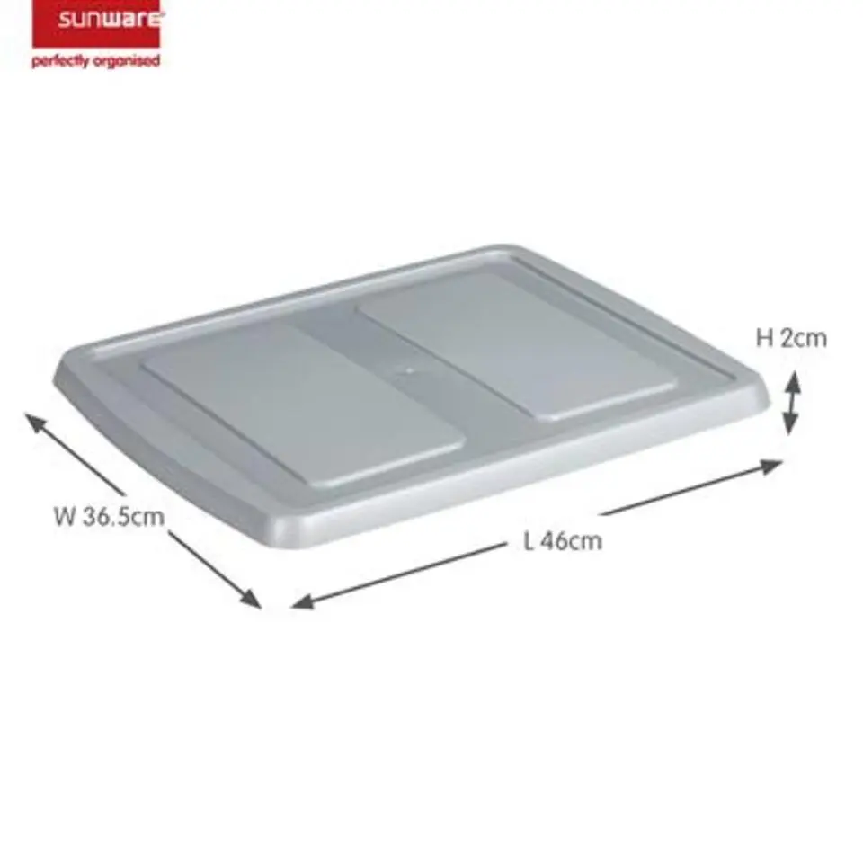 Nesta deksel grijs - opbergbox 17L, 32L en 45L