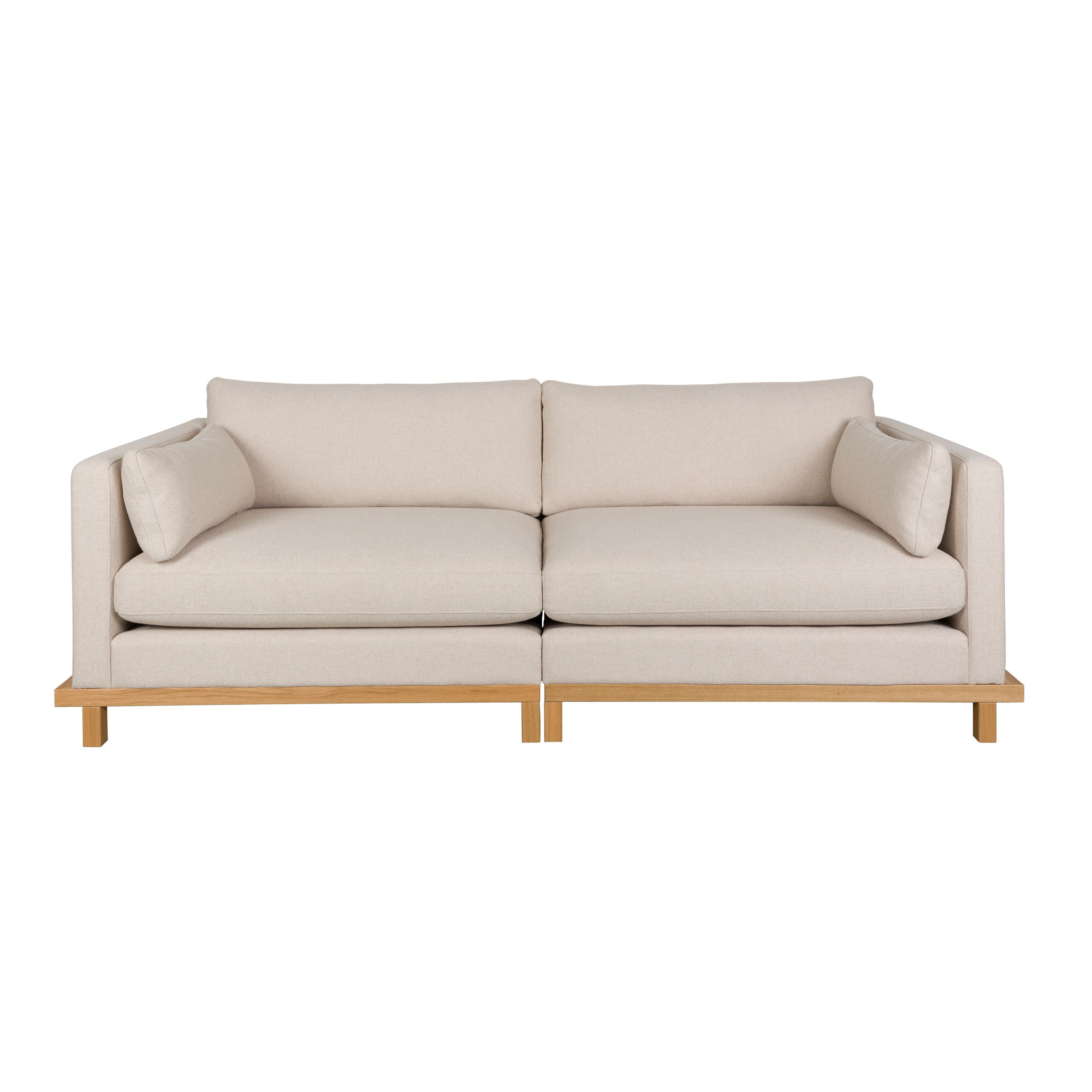 Zuiver Blossom 3-zitsbank Eiken Zand - Crème