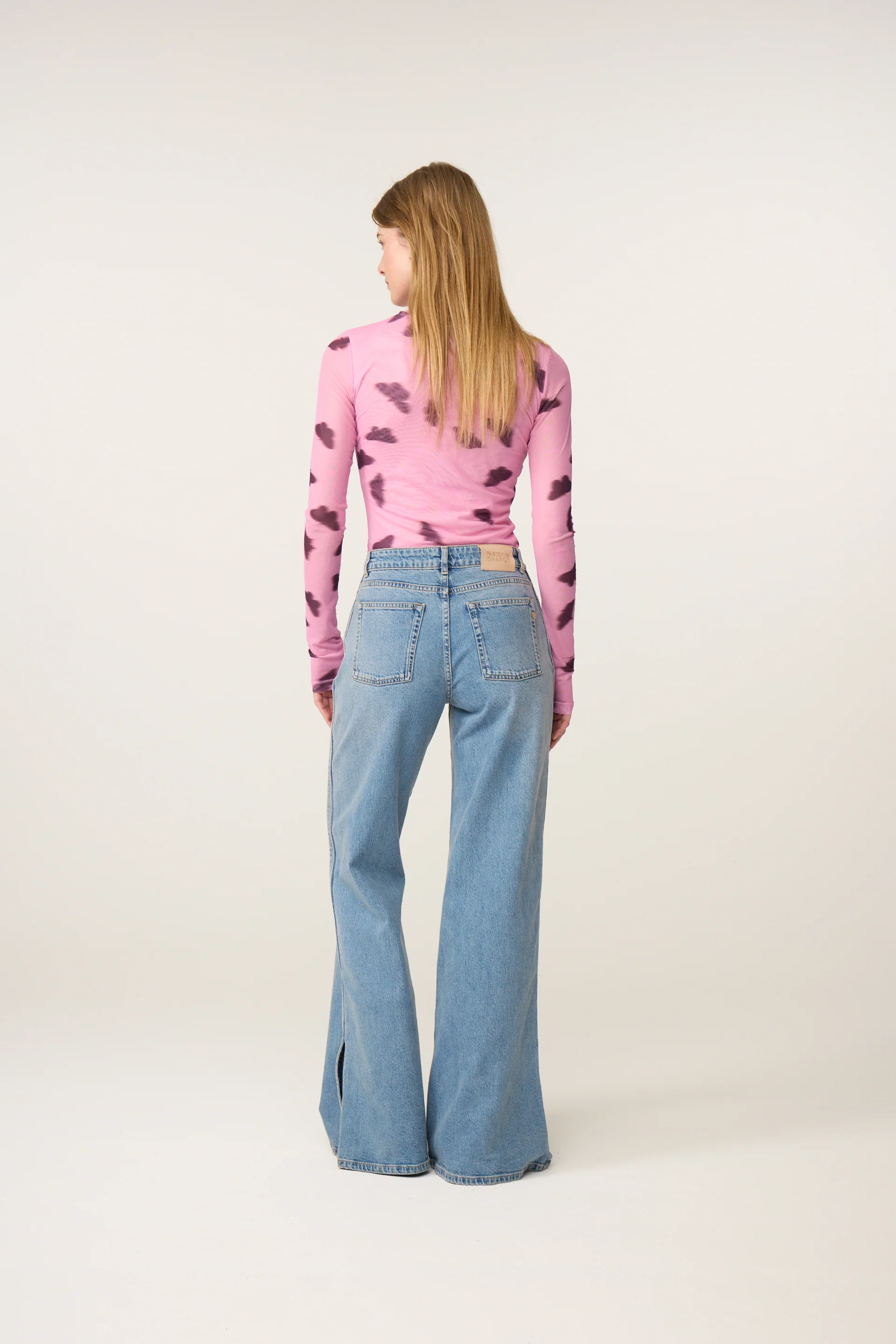 Jadyn Top | Pink Rose/Brown
