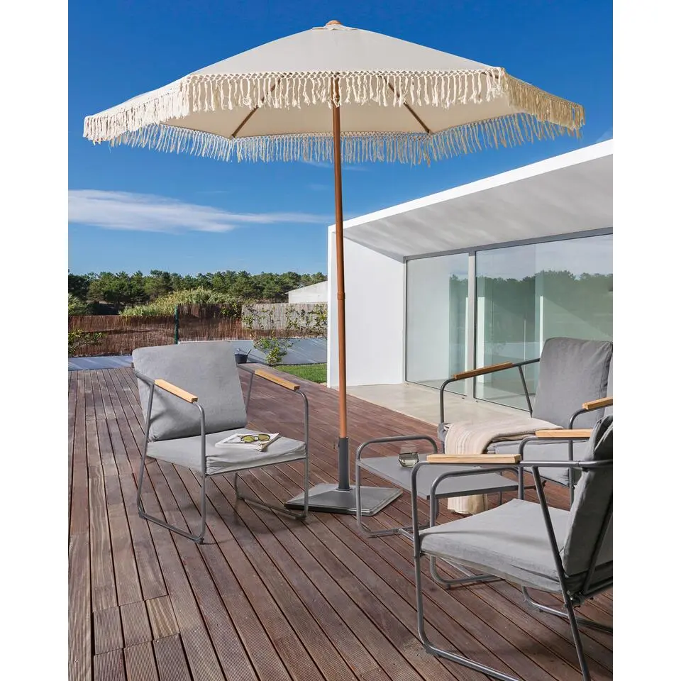 MURASA - Tuinparasol - Beige - 258 cm - Polyester