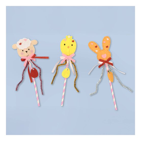 Make Your Own Easter Felt Wand Kit 3 Pack