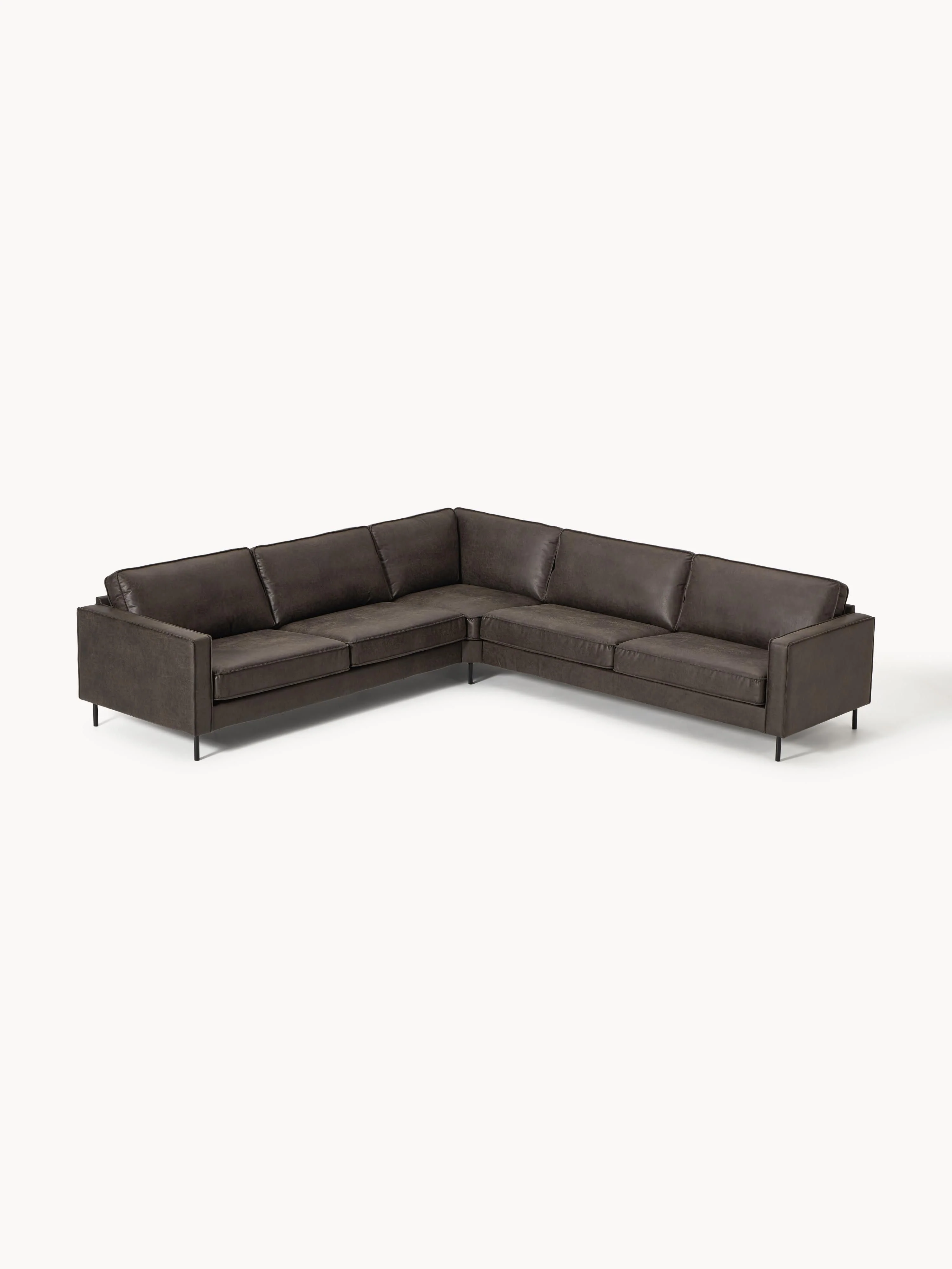 XL-Wohnlandschaft Hunter aus recyceltem Leder