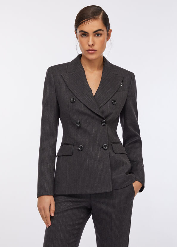 Blazer doppiopetto gessato