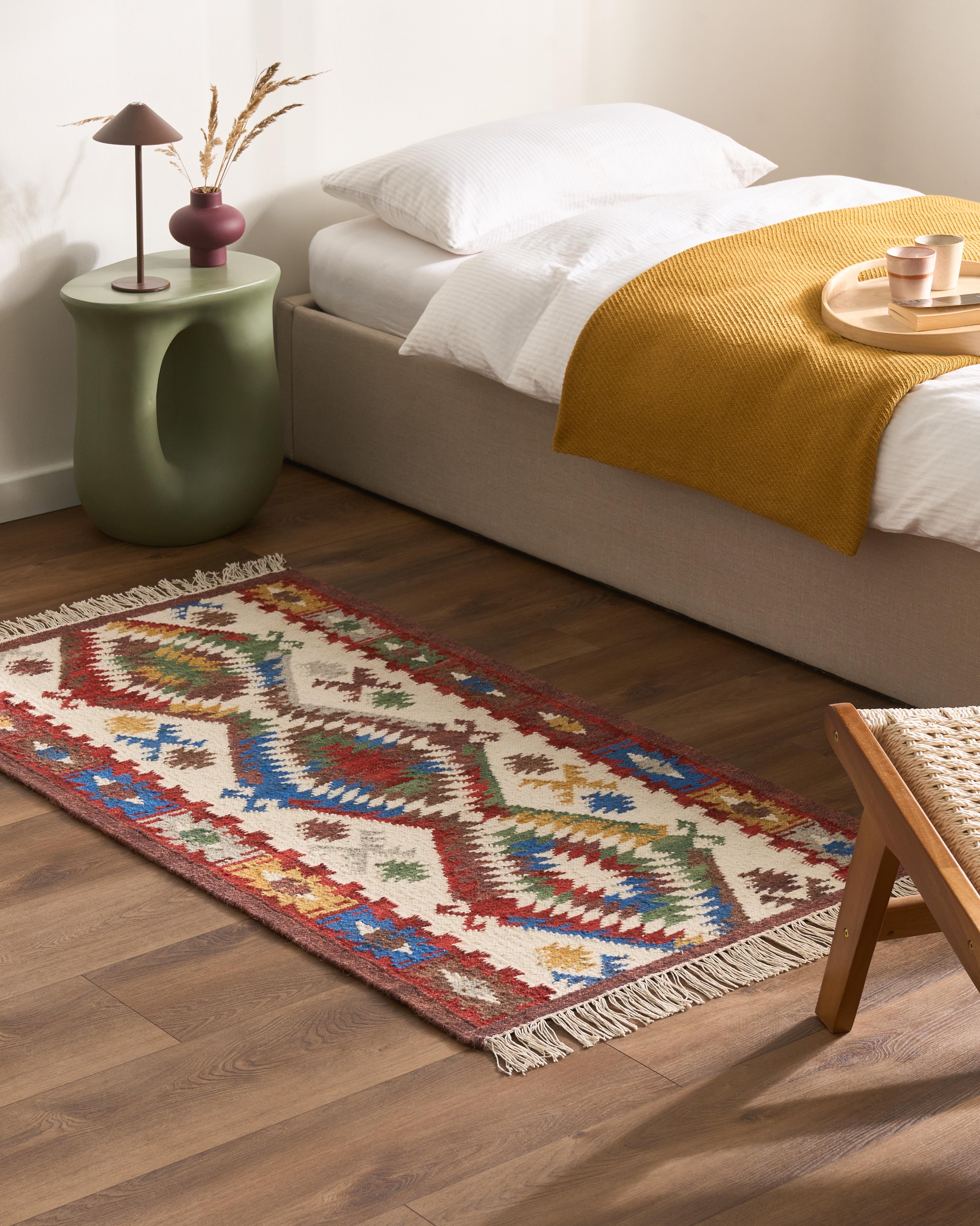 Rug AREVIK Multicolour 80 x 150 cm Wool Kilim