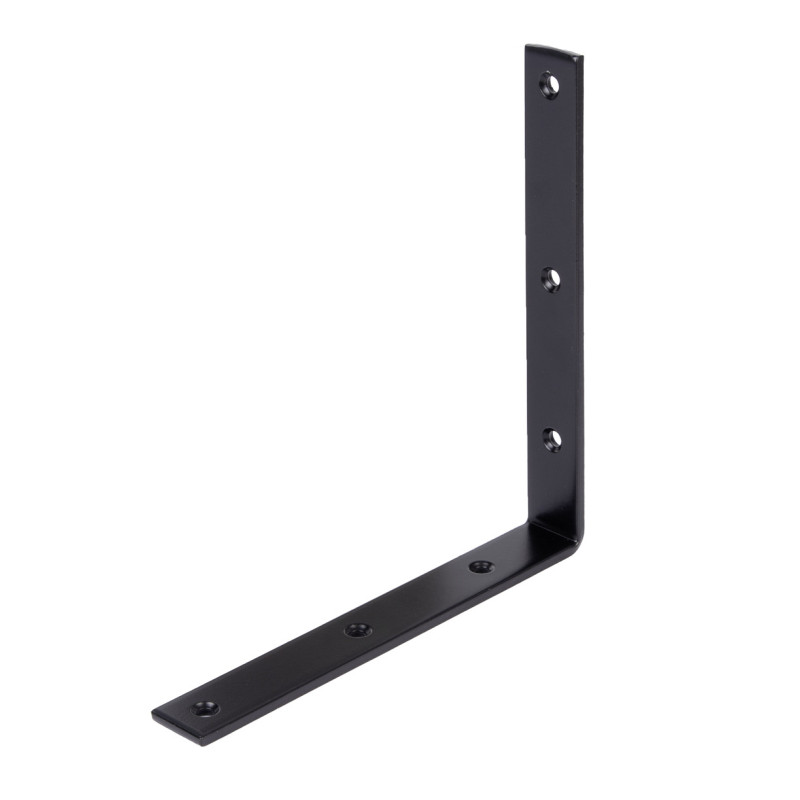 Equerre de poutre en acier noire 200 x 200 x 26 mm ALBERTS