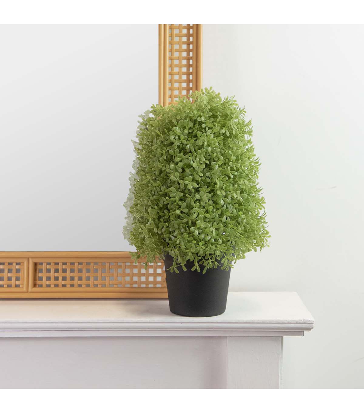 Northlight 15 Green Boxwood Cone Topiary Tree With Round Pot