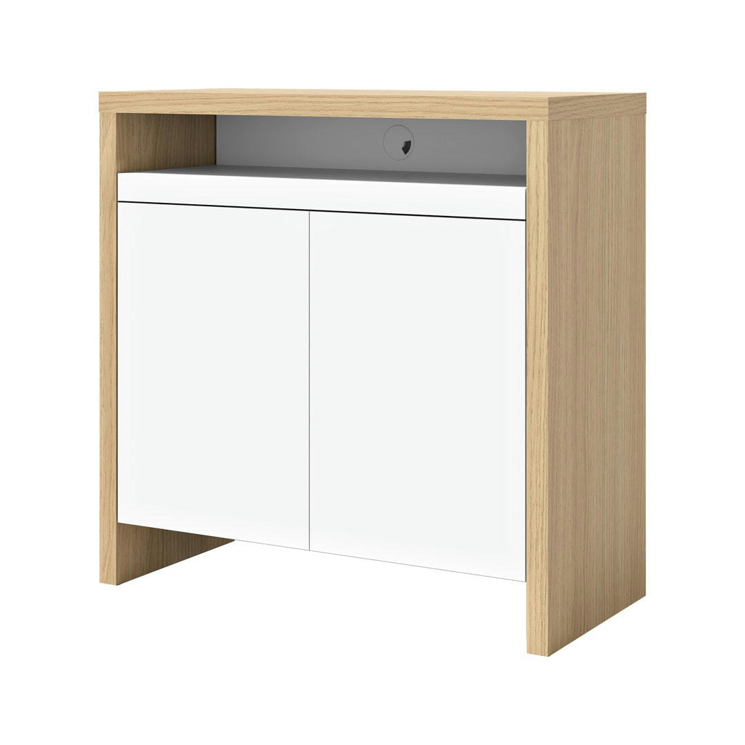 OLIVAL - Bureau  placage Chêne clair et blanc