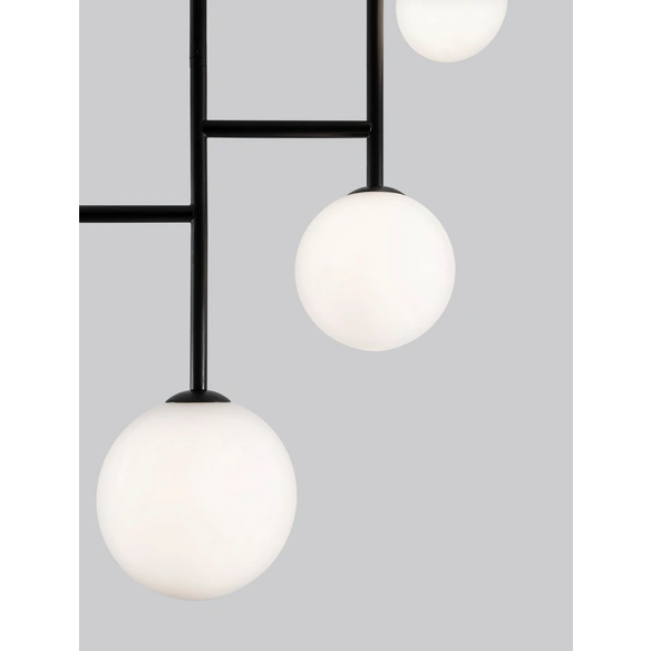 Deckenleuchte »Licato «, LED, 5-flammig, schwarz/weiß
