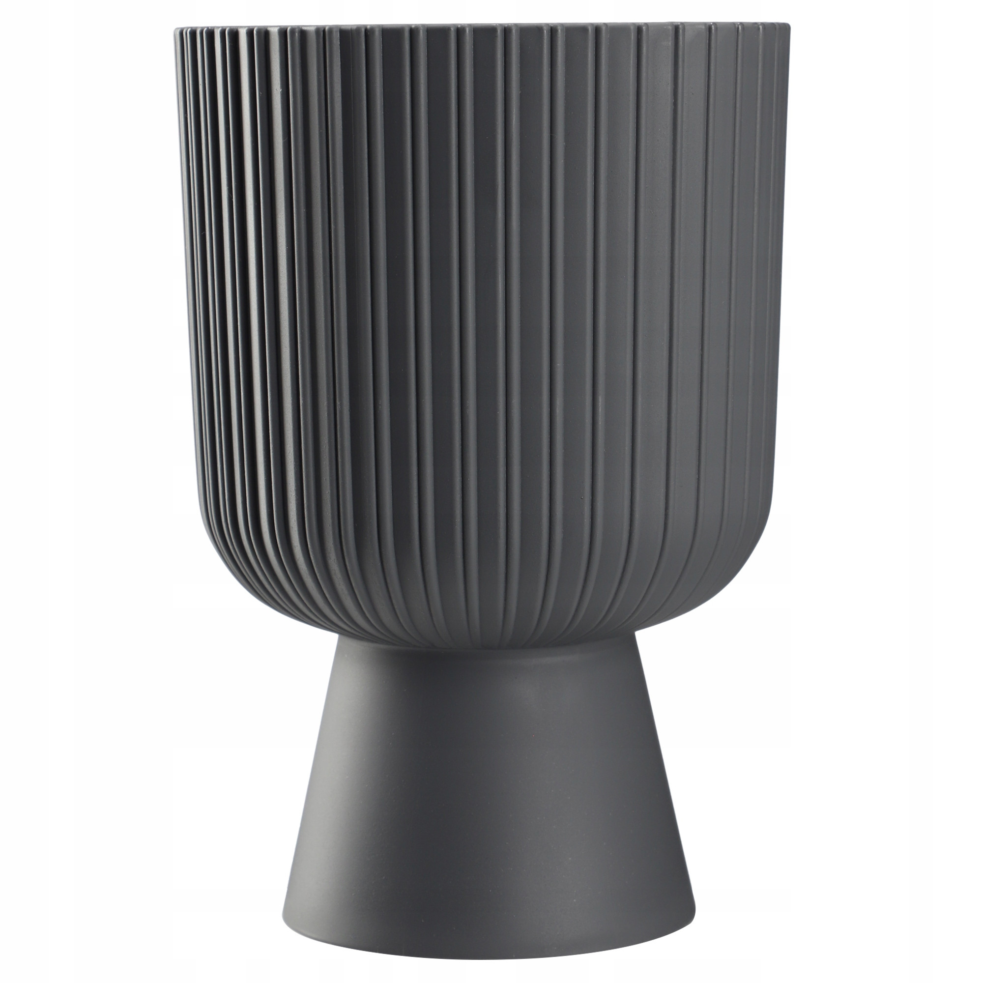 Kadax Doniczka Osłonka Plastikowa Gazon 14cm Szara