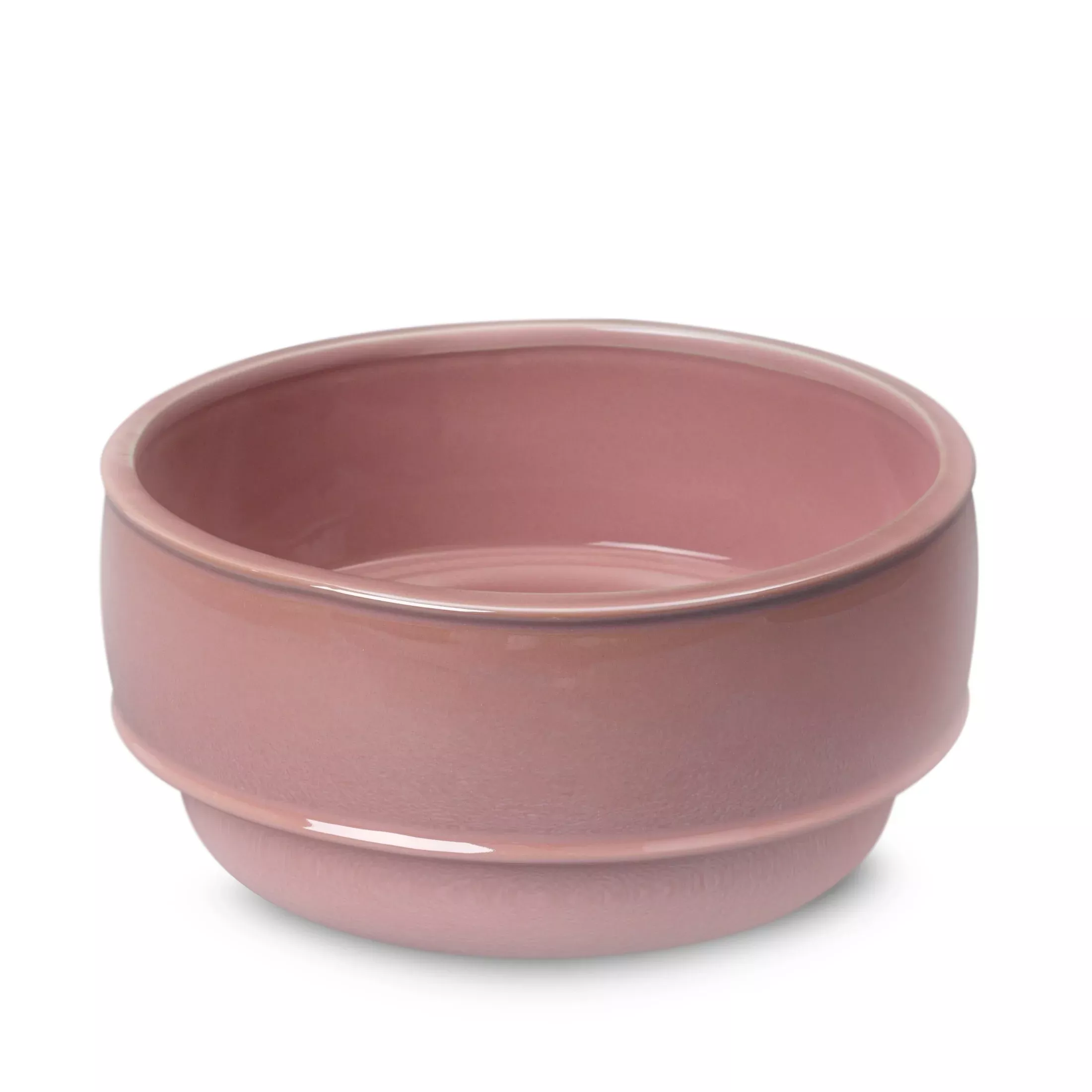 Misa ceramicznadekoracyjna różowa z perłowym połyskiemśrednica 20x10cm SIMONA