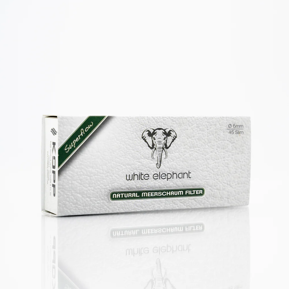 White Elephant 6mm Natural Meerschaum 45 Filters